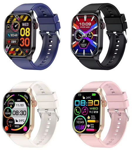 SMARTWATCH ZEGAREK WATCH MENU PL DAMSKI MĘSKI ROZMOWY SPORT POLSKIE PULS T98