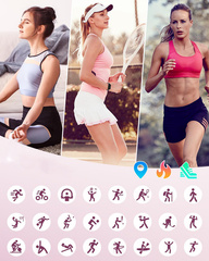 SMARTWATCH ZEGAREK MENU PL POLSKIE DAMSKI WATCH MĘSKI PULS SPORT KROKI SMS L2