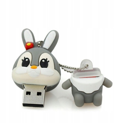 PENDRIVE USB SZYBKI FLASH DRIVE ULTRA PAMIĘĆ ZAWIESZKA PREZENT KRÓLIK 32GB