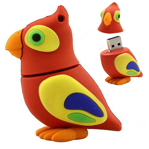 PENDRIVE USB SZYBKI FLASH DRIVE ULTRA PAMIĘĆ ZAWIESZKA PREZENT PAPUGA 32GB