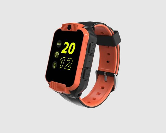 SMARTWATCH ZEGAREK DLA DZIECI GPS GSM LOKALIZATOR APARAT WODOODPORNY POMARAŃCZOWY LT35E
