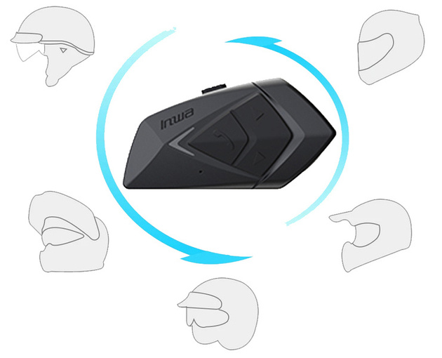 INTERKOM MOTOCYKLOWY BLUETOOTH DO KASKU PRO KASK SŁUCHAWKI NA MOTOCYKL BT INWA MZ-391