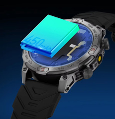 SMARTWATCH ZEGAREK WATCH AMOLED 5 ATM SP02 MĘSKI SMART ROZMOWY SPORT OPASKA KC86