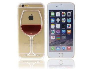 ETUI CASE Plastik iPhone 6 6s PLUS KIELISZEK WINA