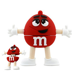 PENDRIVE CZERWONY M&M's USB Flash Prezent