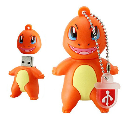 PENDRIVE USB SZYBKI FLASH DRIVE ULTRA PAMIĘĆ ZAWIESZKA PEN CHARMANDER 64GB