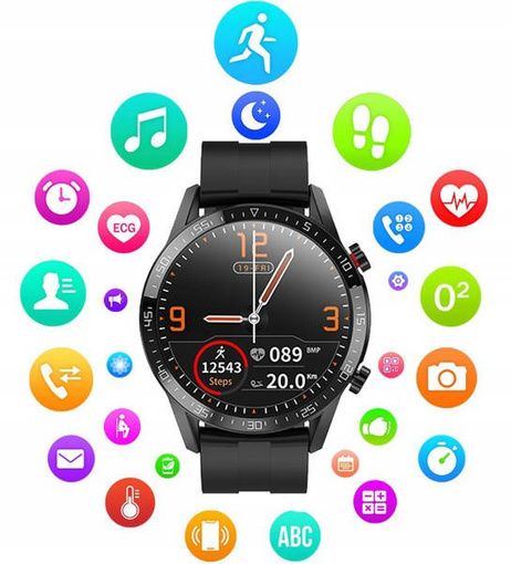 SMARTWATCH SMARTBAND ZEGAREK PASEK PULS SPORT KROKI CIŚNIENIE PRO WATCH L13