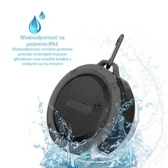 GŁOŚNIK BLUETOOTH 3.0 microSD WODOODPORNY Zielony C6