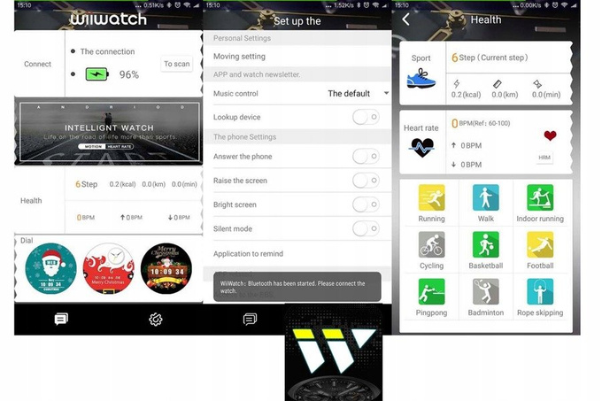 SMARTWATCH KC05 Android Aparat SIM Pulsometr GPS