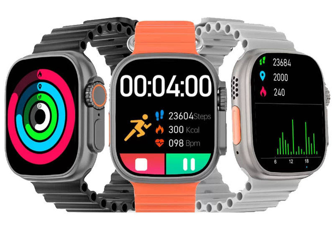 SMARTWATCH ZEGAREK ROZMOWY PL MENU PULS EKG SPORT IW8 ULTRA
