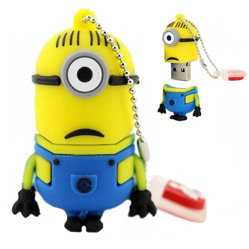 PENDRIVE USB SZYBKI FLASH DRIVE ULTRA PAMIĘĆ ZAWIESZKA PEN MINIONEK 16GB