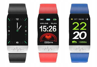 SMARTBAND SMARTWACH ZEGAREK OPASKA TEMPERATURA SPORT KROKI PASEK PRO WATCH T1S
