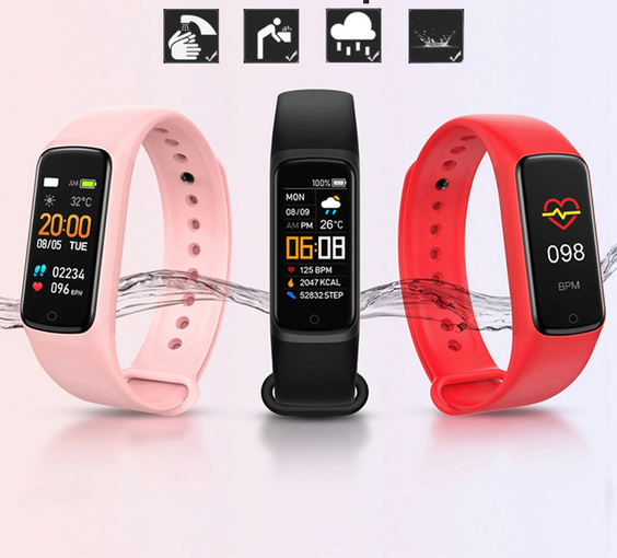 SMARTWATCH ZEGAREK SMARTBAND DAMSKI MĘSKI SMART WATCH ELEKTRONICZNY SPORT C7