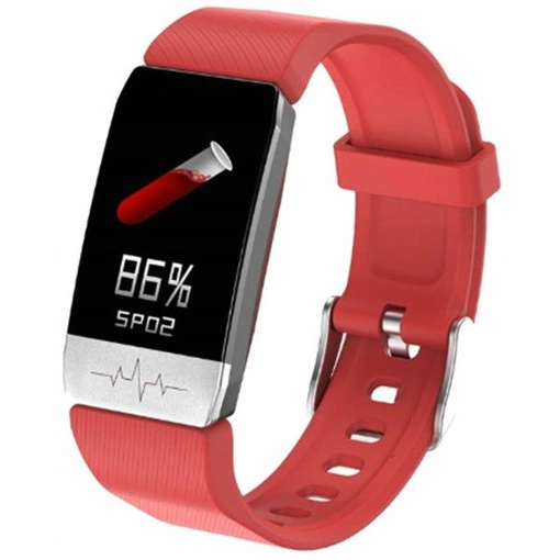 SMARTBAND SMARTWACH ZEGAREK OPASKA TEMPERATURA SPORT KROKI PASEK PRO WATCH T1S