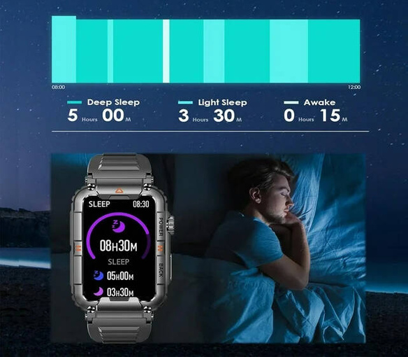 SMARTWATCH ZEGAREK SMARTBAND DAMSKI ROZMOWY MĘSKI SMART WATCH ELEKTRONICZNY KR88