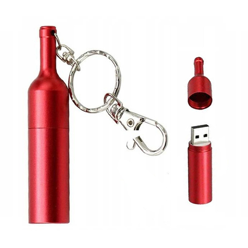 PENDRIVE USB SZYBKI FLASH DRIVE ULTRA PAMIĘĆ ZAWIESZKA PREZENT BUTELKA 64GB