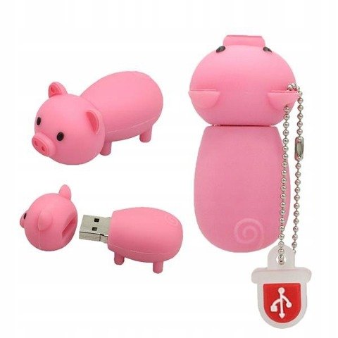 PENDRIVE ŚWINKA PROSIE ŚWINIA PIG PAMIĘĆ USB 8GB