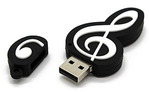 PENDRIVE USB SZYBKI FLASH DRIVE ULTRA PAMIĘĆ ZAWIESZKA KLUCZ WIOLINOWY 16GB